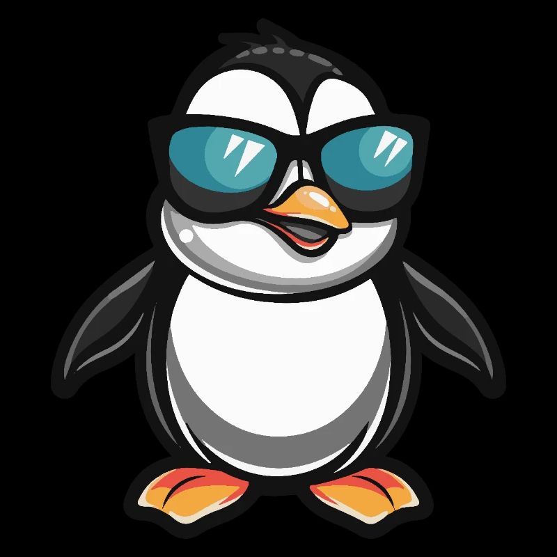 Pinguin Cool Comic