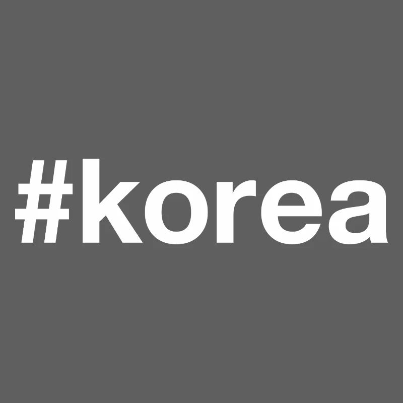 KOREA Hashtag