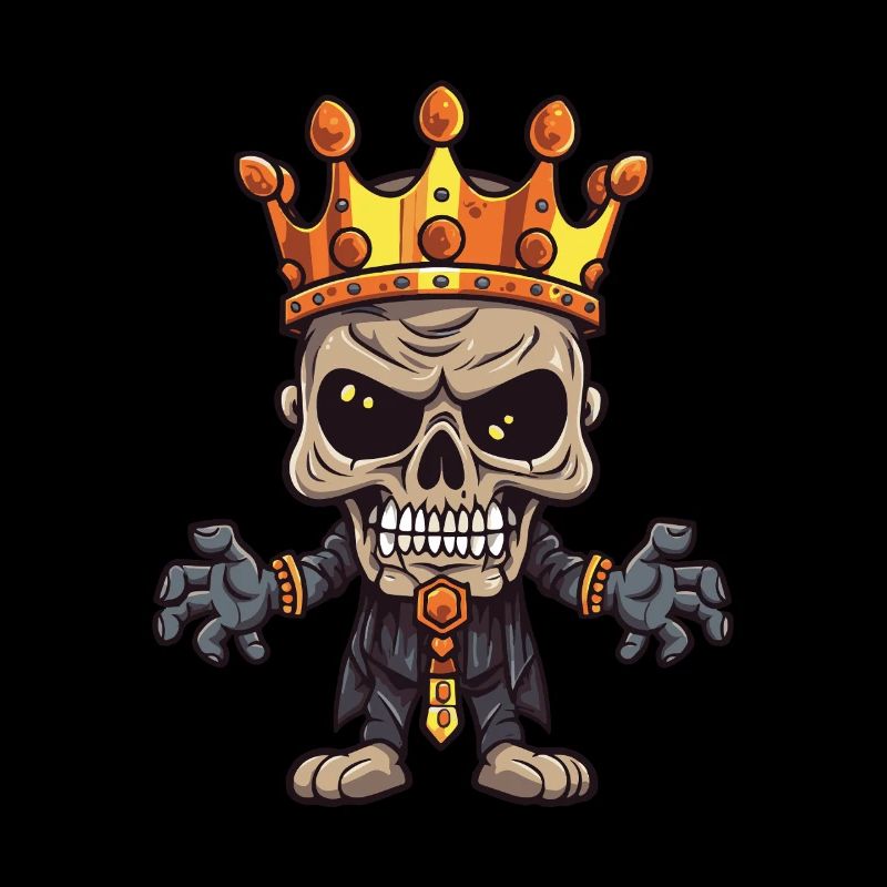 King Skeleton Funny Crown