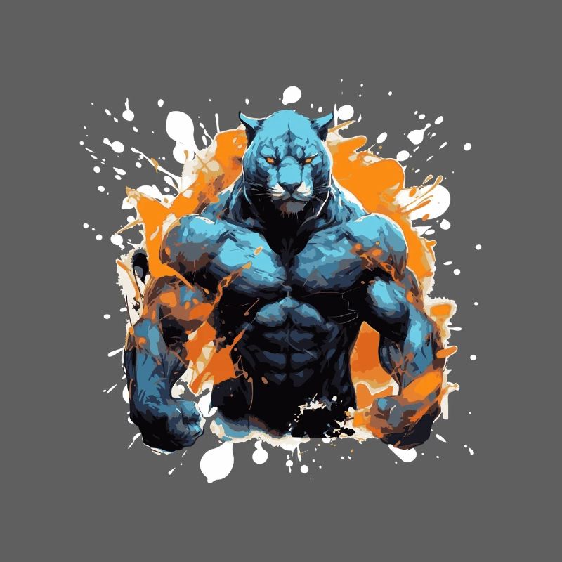 Leopard Muscles Fighter Beast