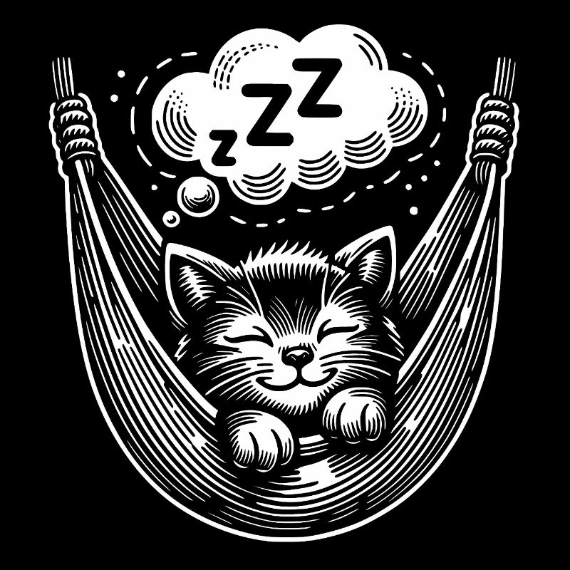 Chaton endormi mignon