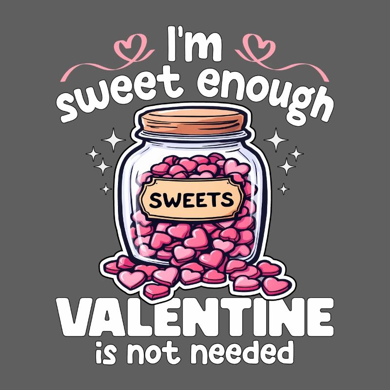 ICH BIN SÜSS GENUG, VALENTINSTAG WIRD NICHT GEBRAUCHT - GESCHENK