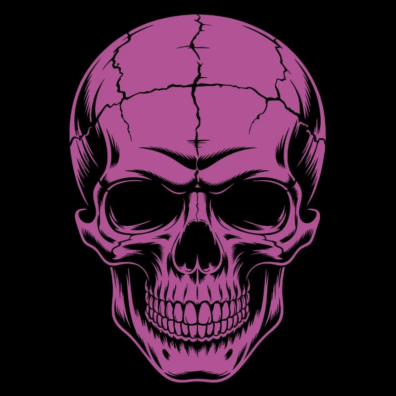 Grosser grinsender Skull