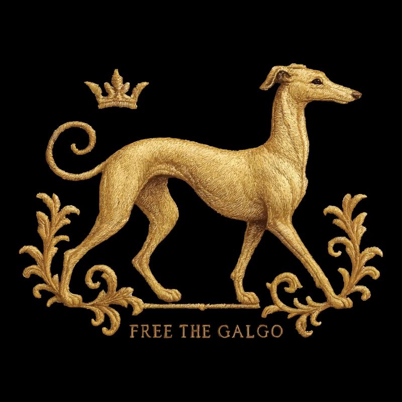 Free the Galgo - Embroidery Nr01