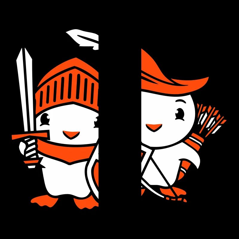 2 Ducks Knight Archer Épée Bouclier Combattant