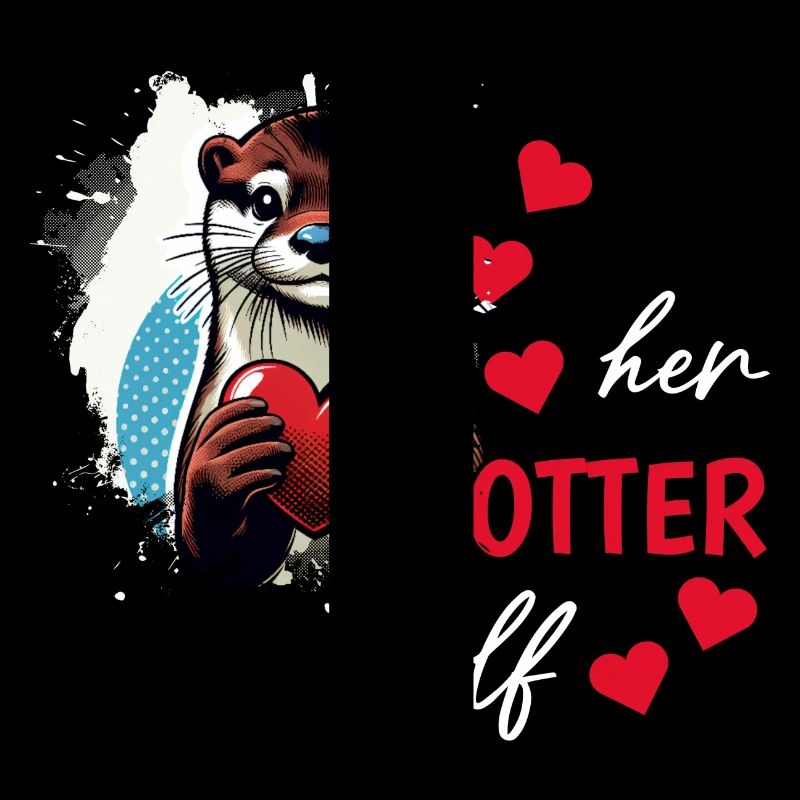 Otter half liebe geschenk