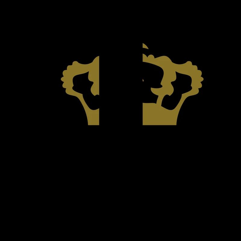 la conception de la couronne roi textlogo refroidi