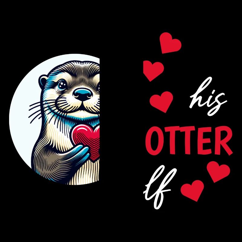 Otter half liebe geschenk