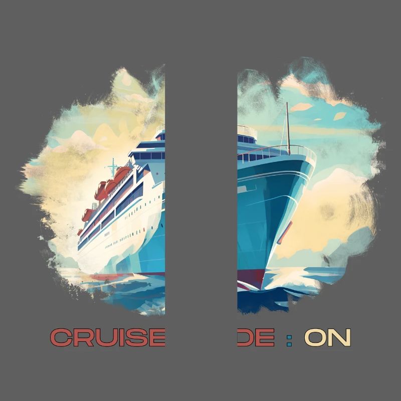 Cruise mode enabled. A stylish pattern for holidays.