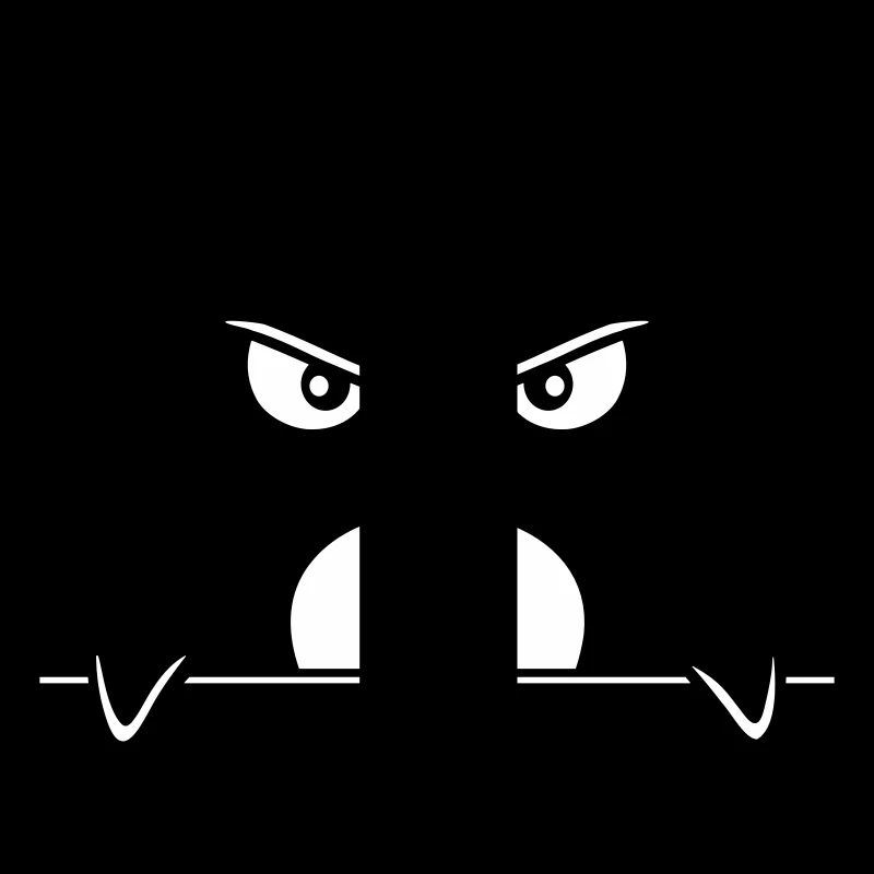 Pinguin Guckt Ernst Böse Gefährlich hinter Mauer