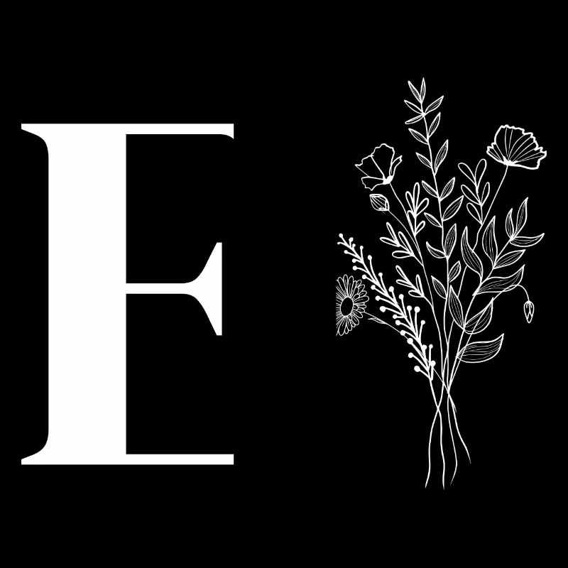 Lette e fleurs minimalistes