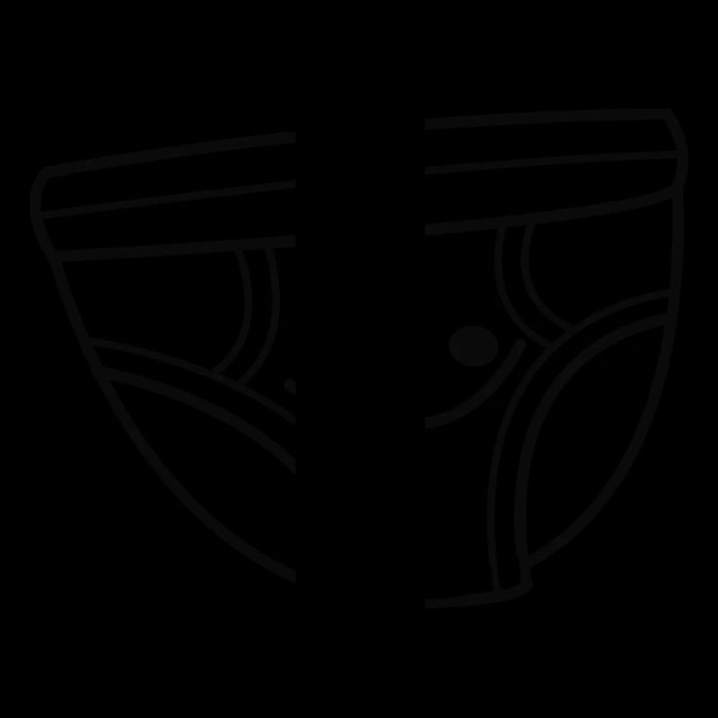 Glückliche Comic Unterhose