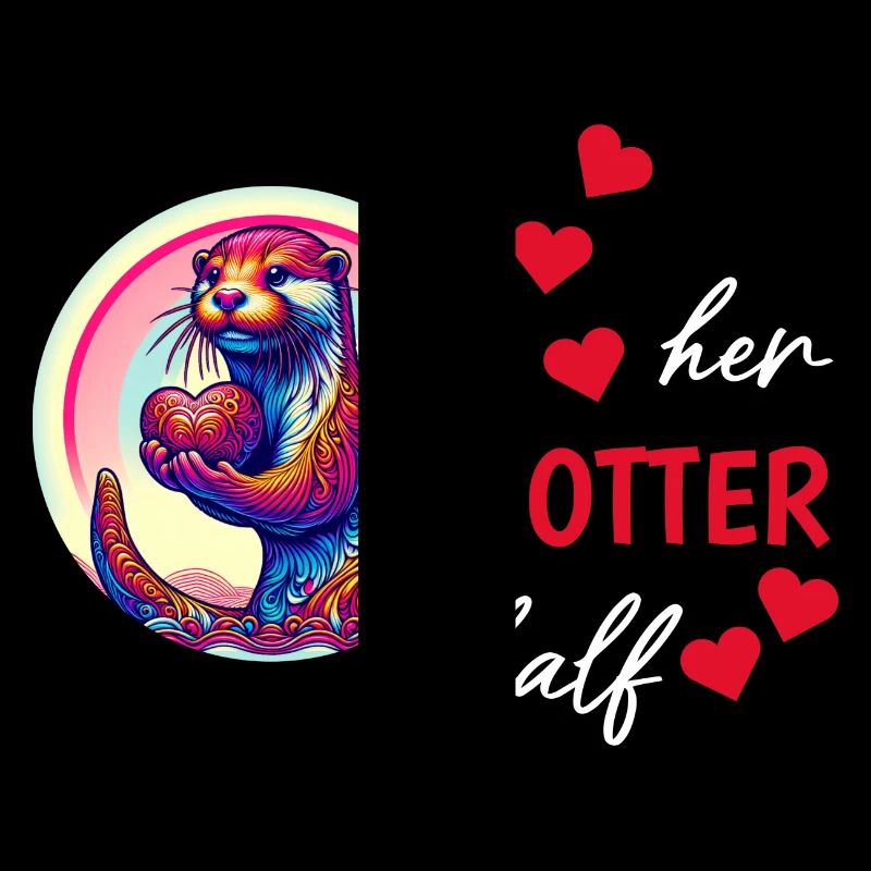 Otter half liebe geschenk