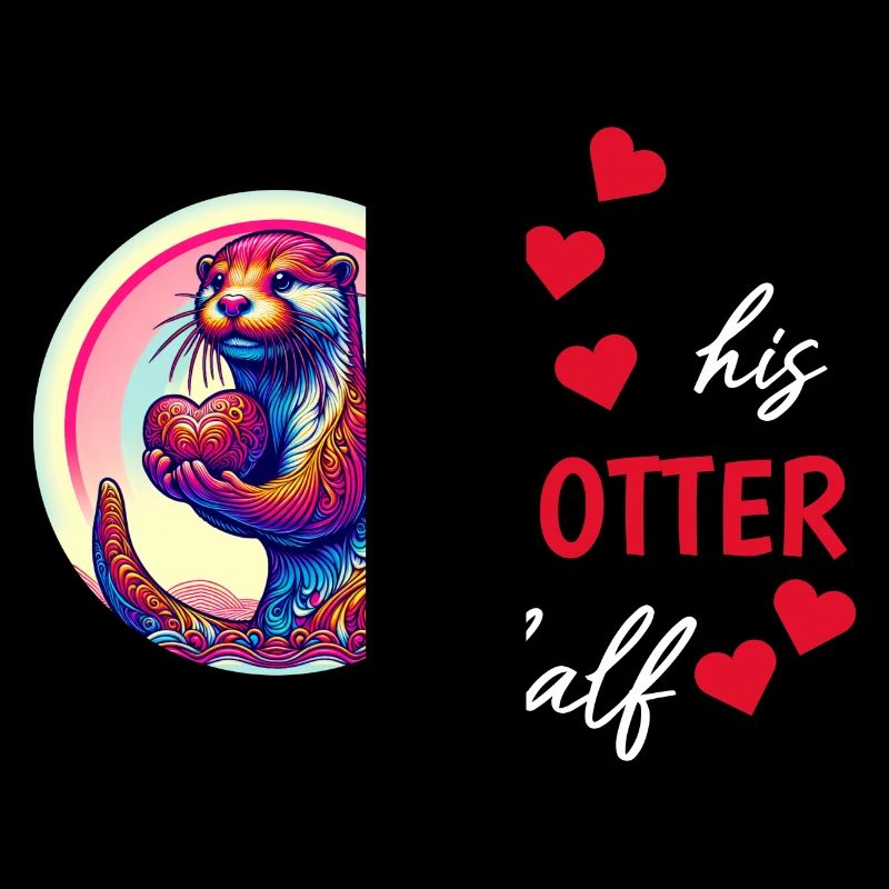 Otter half liebe geschenk
