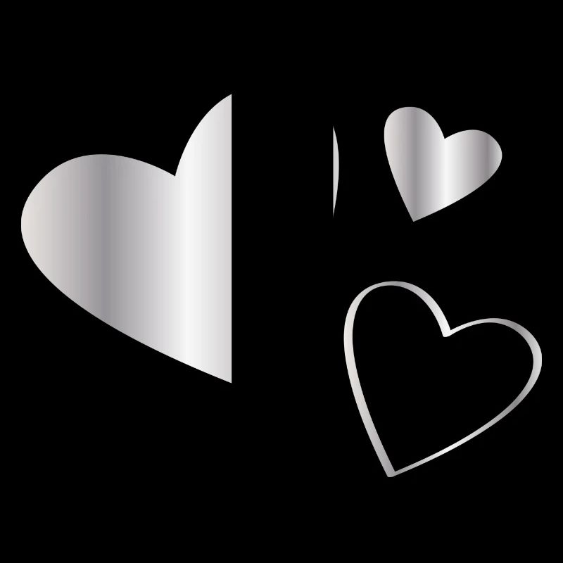 Coeurs argent