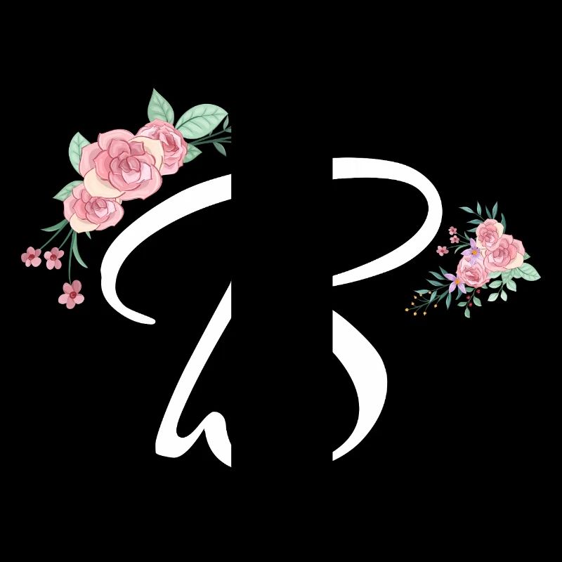 Lettre b fleurs