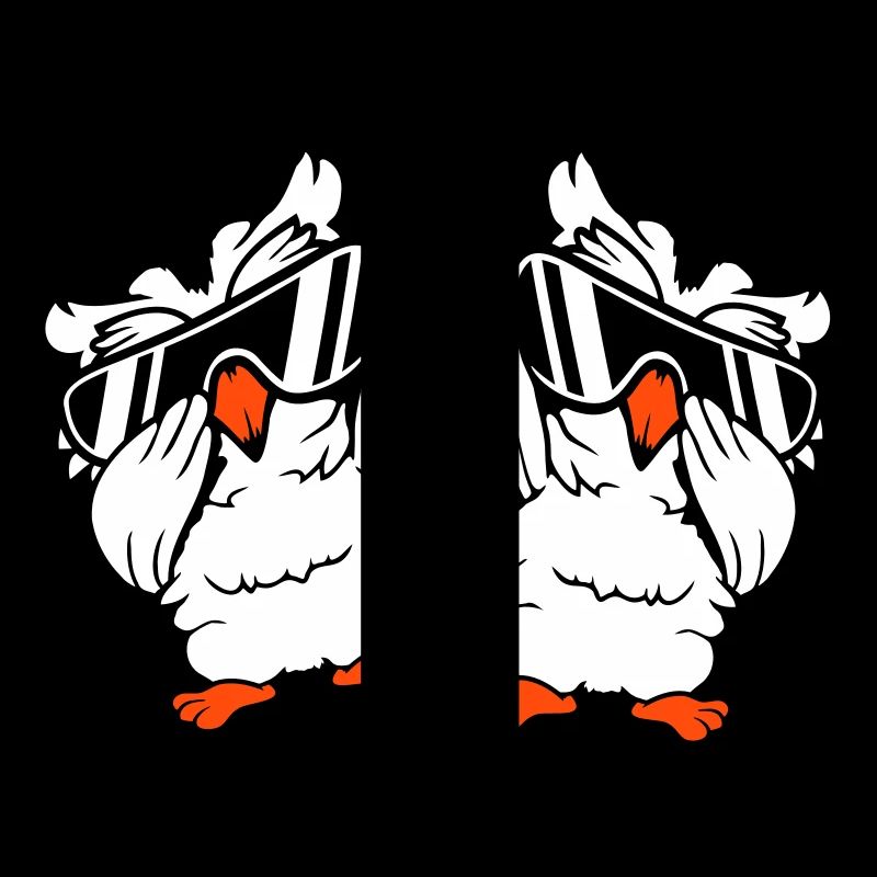 2 hiboux Dabbing Dab Danse Pose Geste Lunettes de soleil