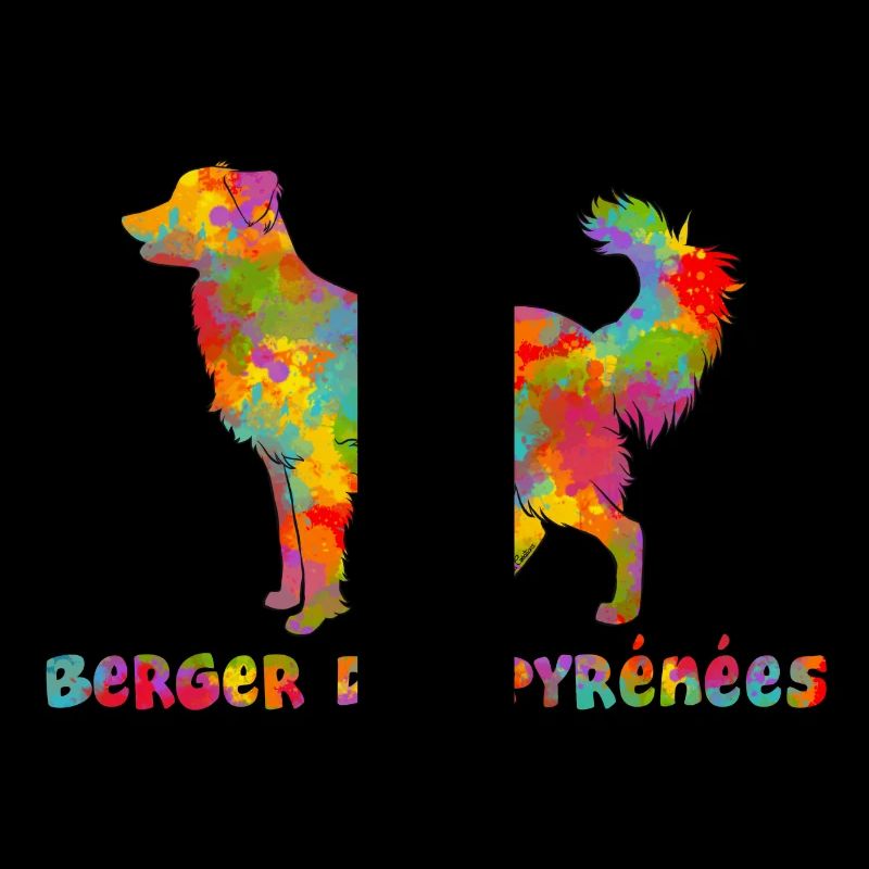 Berger des Pyrénées Face Rase Multicolore