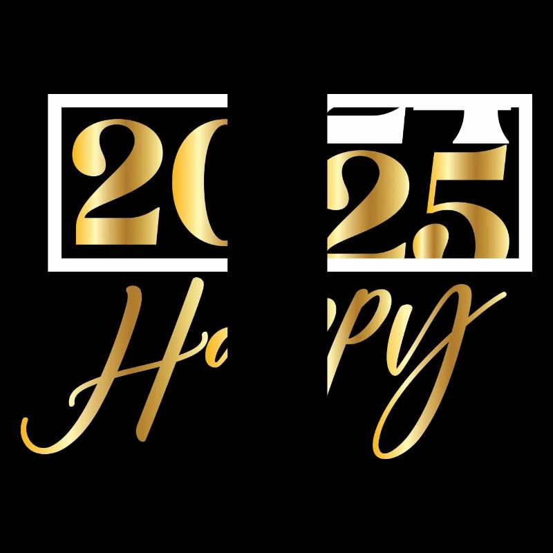 2025 Happy – Funny Silvester Design