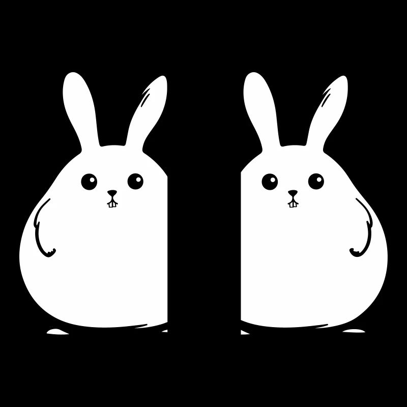 Bunny Funny Easter Couple
