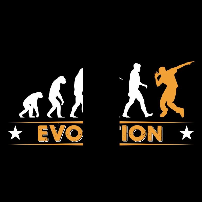 HipHop break dance evolution - orange/white