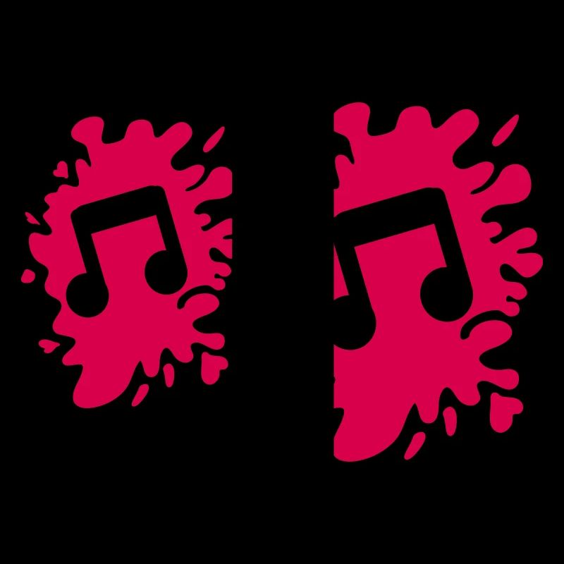 Musical note blobs