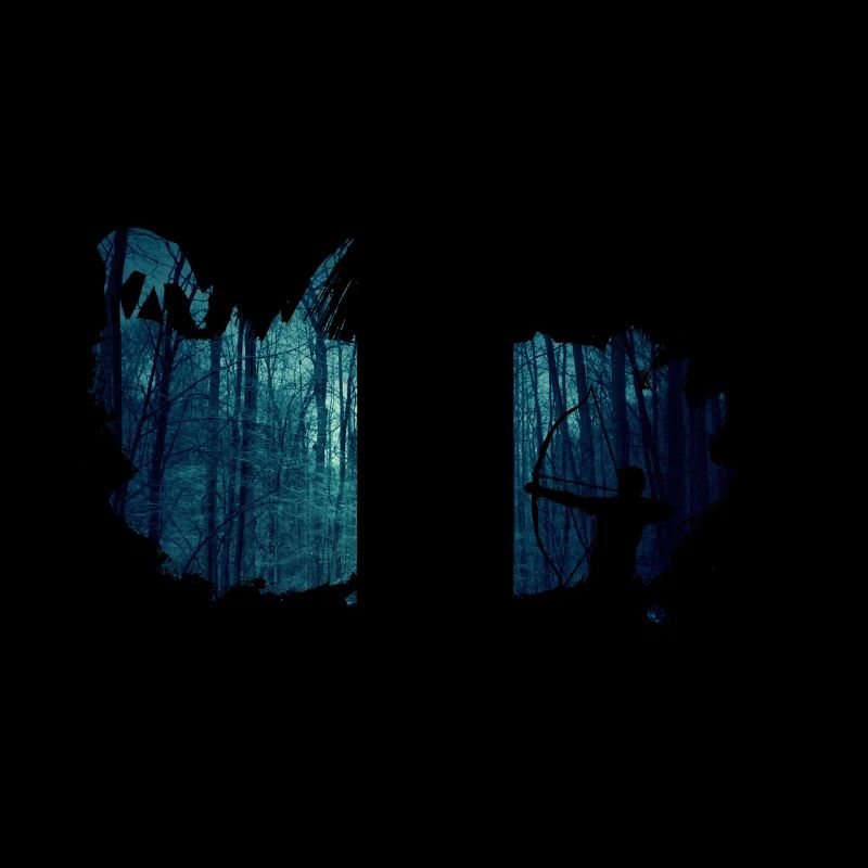 bowhunter splash winter forest