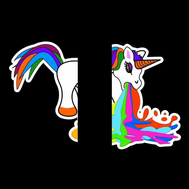Süß Kotzendes Einhorn Geburtstag Pferd Geschenk