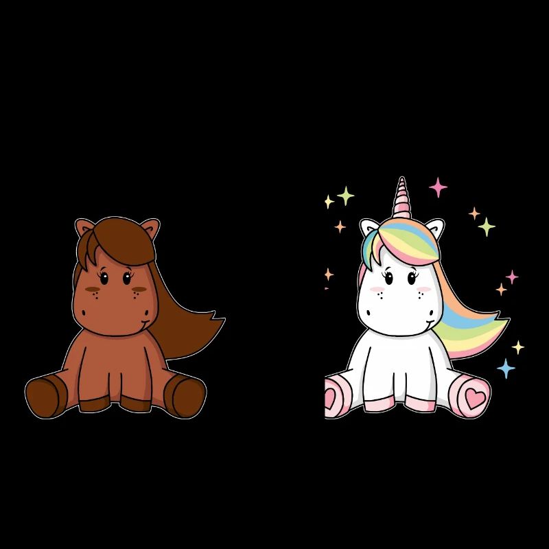 Vous à cheval j’ai kid de licorne comparaison
