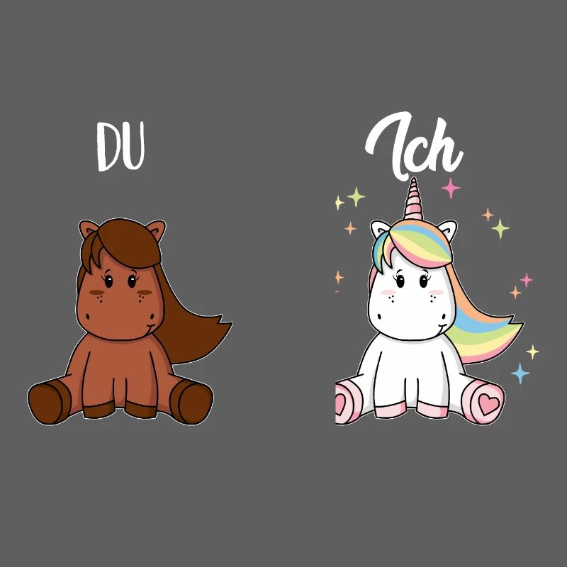 Vous à cheval j’ai kid de licorne comparaison