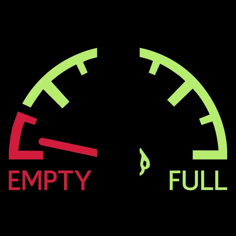 speedometer speedometer empty refuel refuel pointe