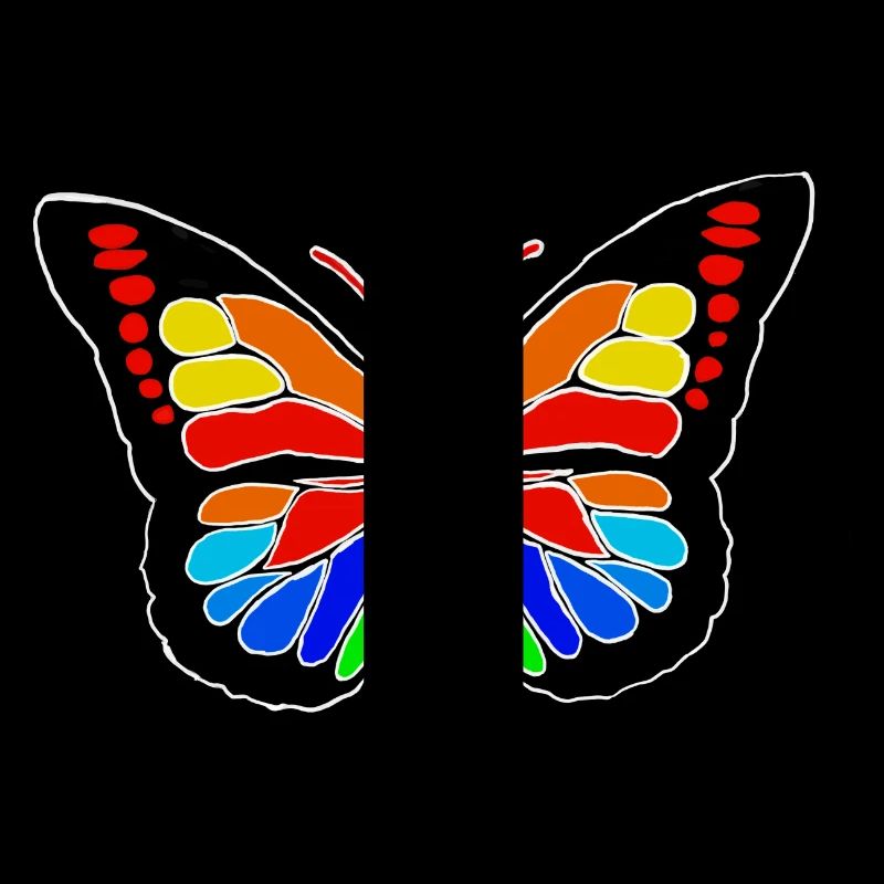 Regenbogen Schmetterling 