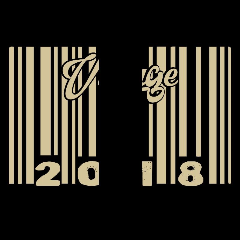 vintage 2018 Code barre 2018: Année 2025.