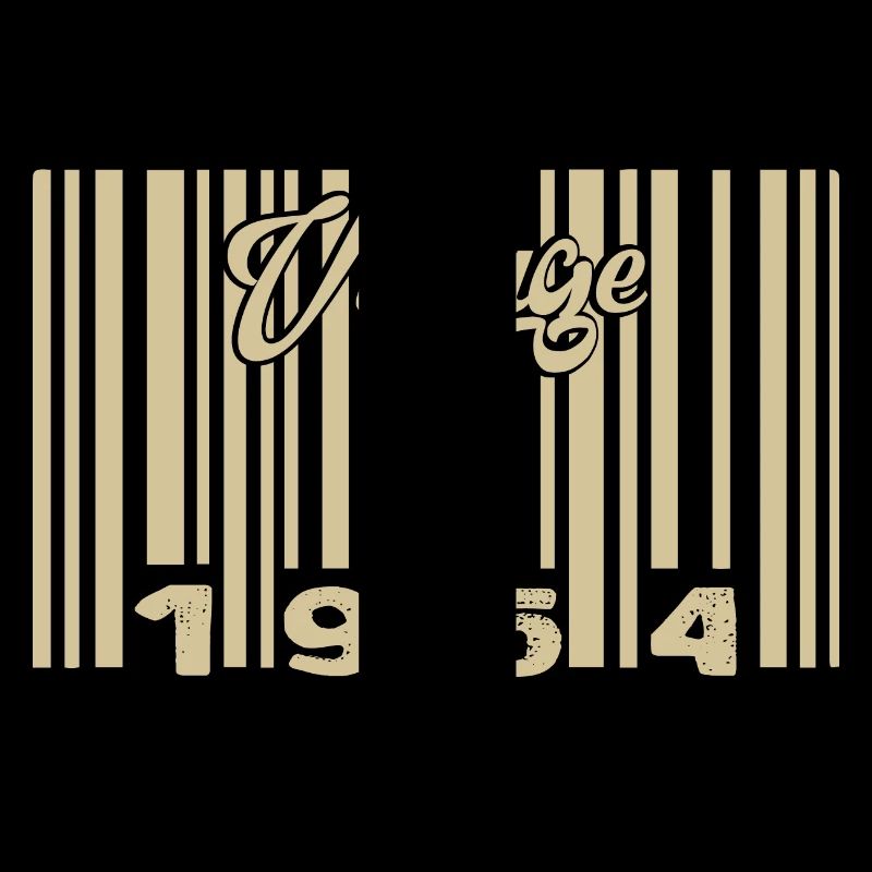 Vintage 1954 Barcode 1954: Year 2025.