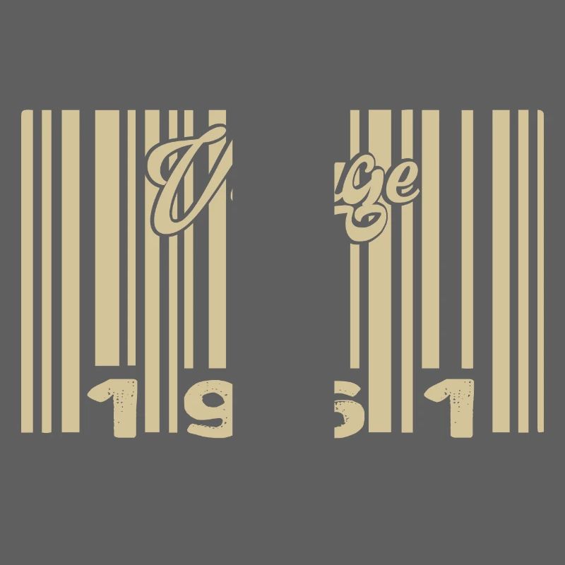 Vintage 1961 Barcode 1961: Year 2025.