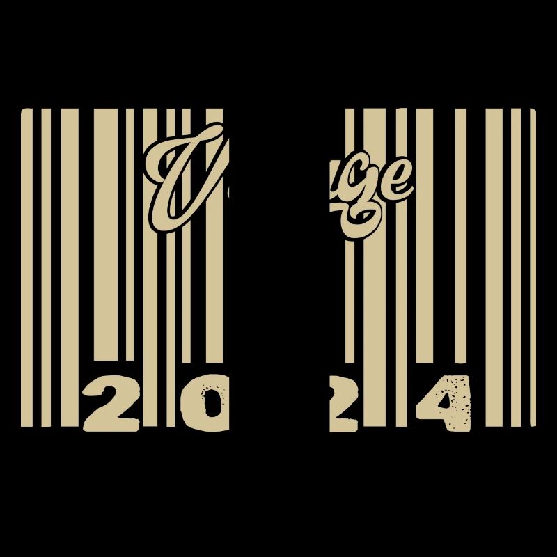 vintage 2024 Barcode 2024: Year 2025.
