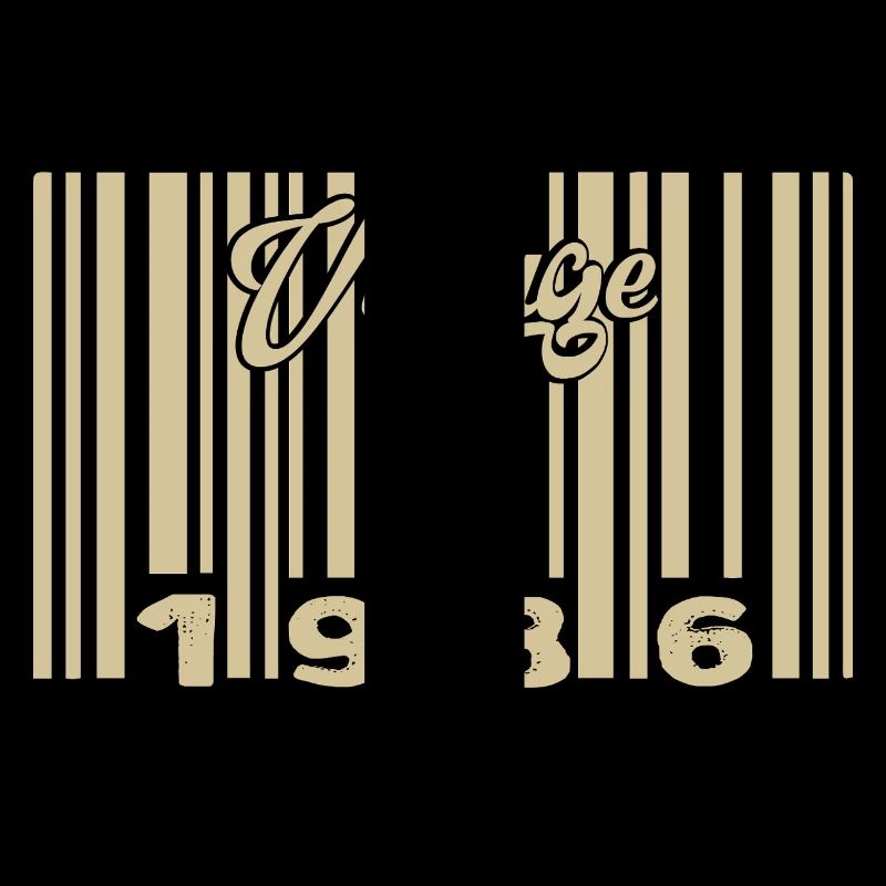 vintage 1986 Code barre 1986: Année 2025.
