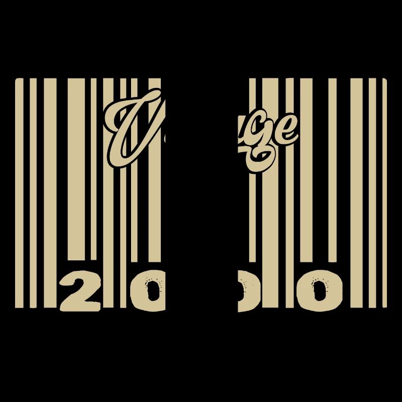 Vintage 2000 Barcode 2000: Jahr 2025.