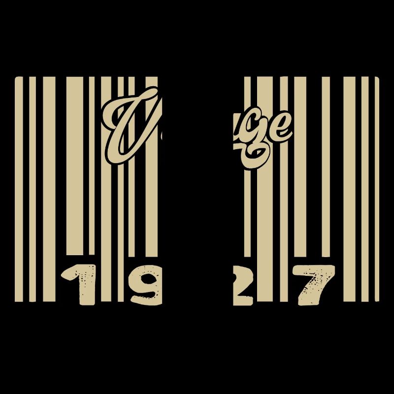 vintage 1927 Code barre 1927: Année 2025.