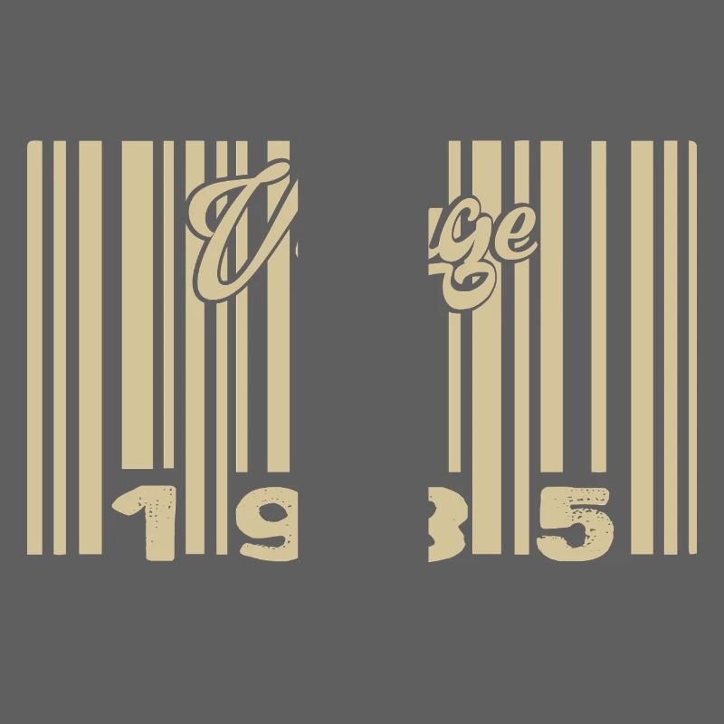 vintage 1935 Code barre 1935: Année 2025.