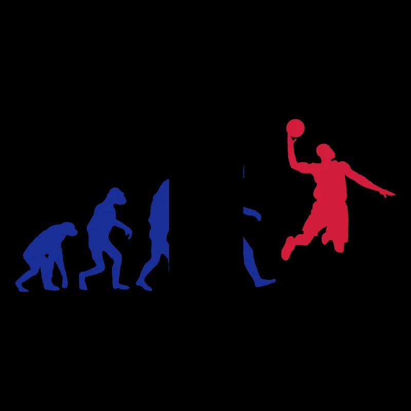 Basketball evolution logo