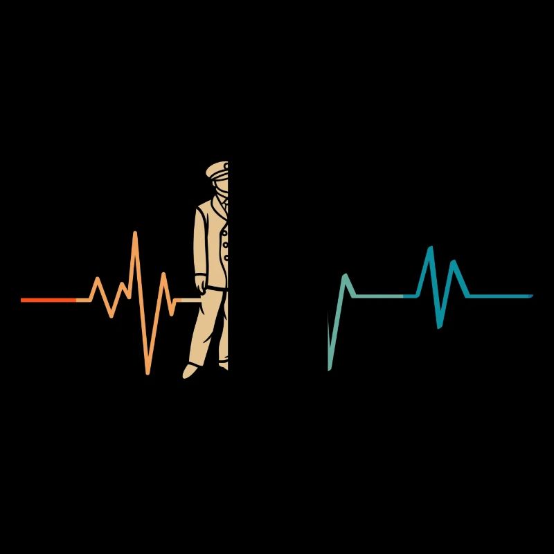 Heartbeat Retro Train Driver