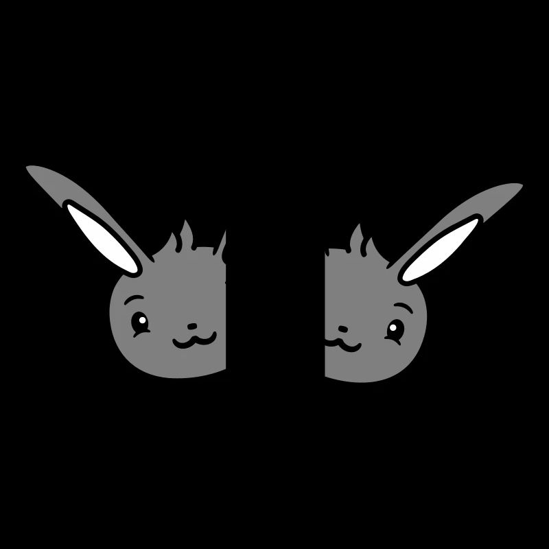 2 Lapins Amis Équipe Équipage Couple Deux Chanceux