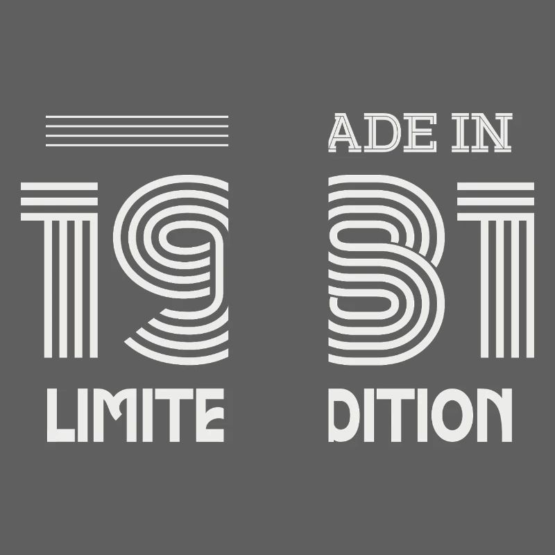 1981 Geburtstagsgeschenk 1981 Geschenkidee