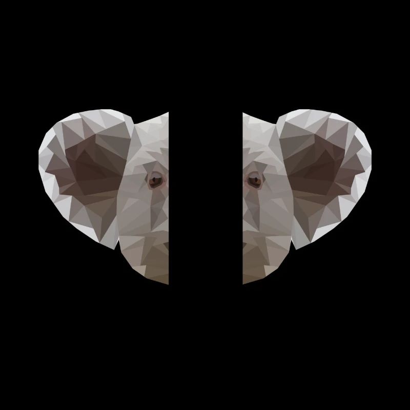 LowPoly koala Bär Tier Design Geschenk