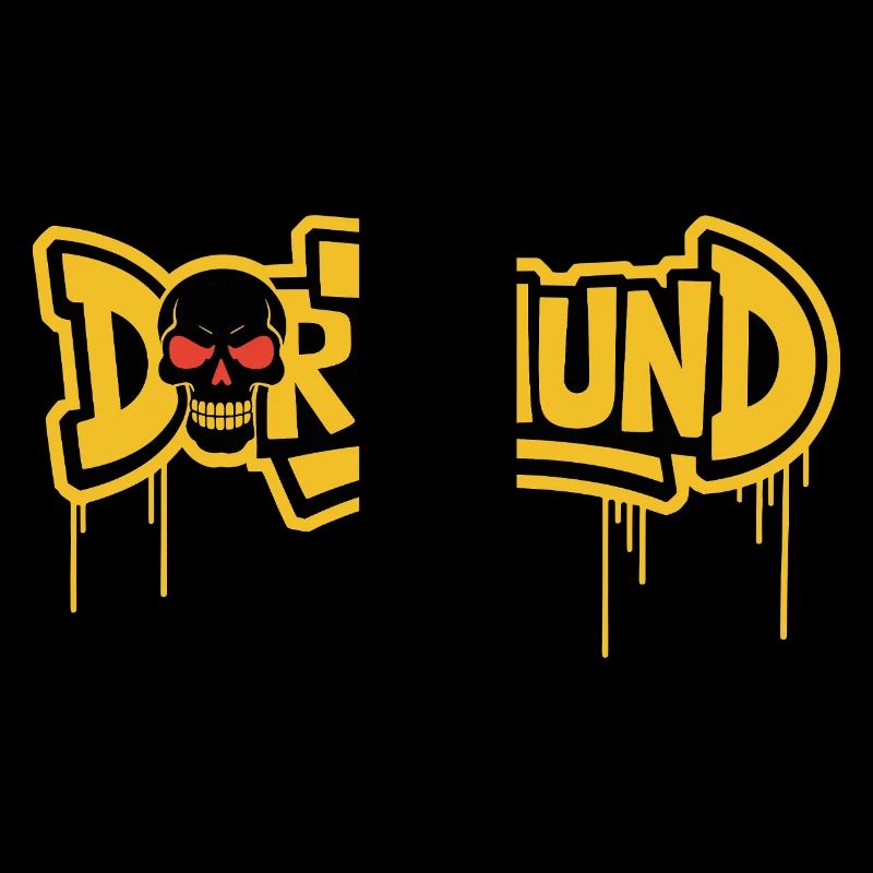 Dortmund Totenkopf Graffiti