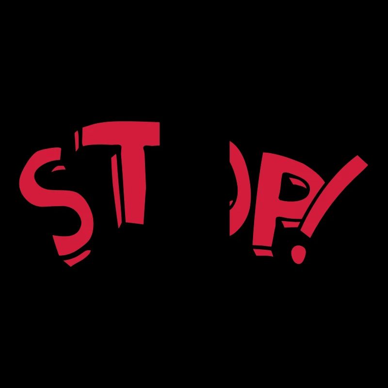 Stop Stehen Bleiben Comic Spruch