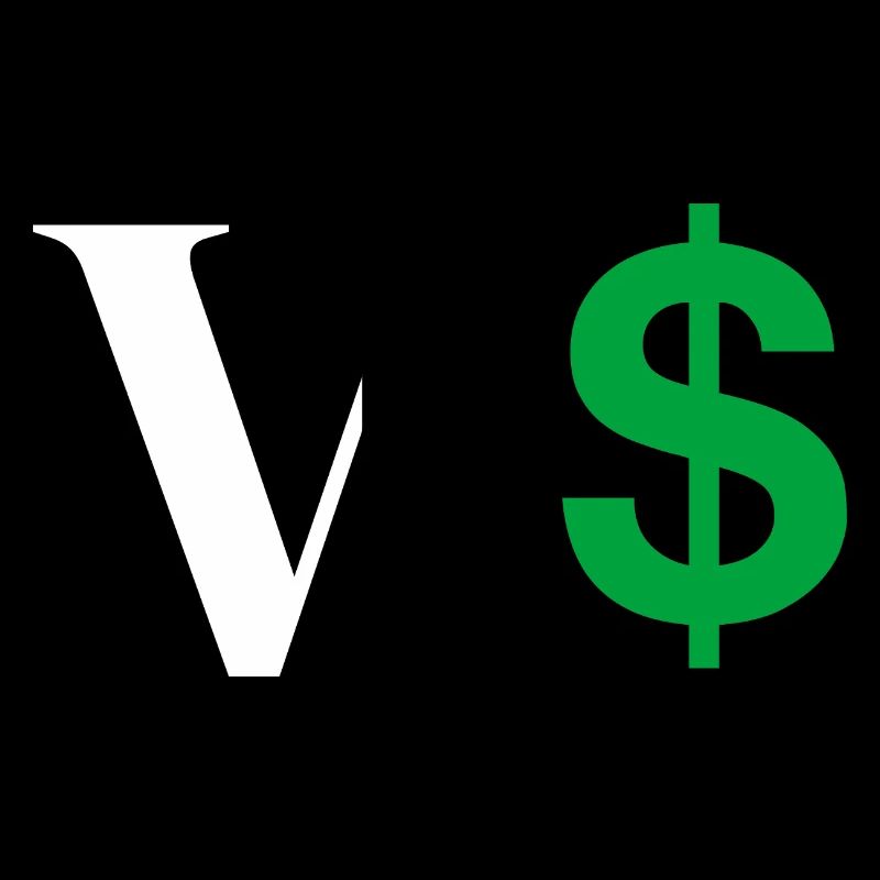Letter v dollar