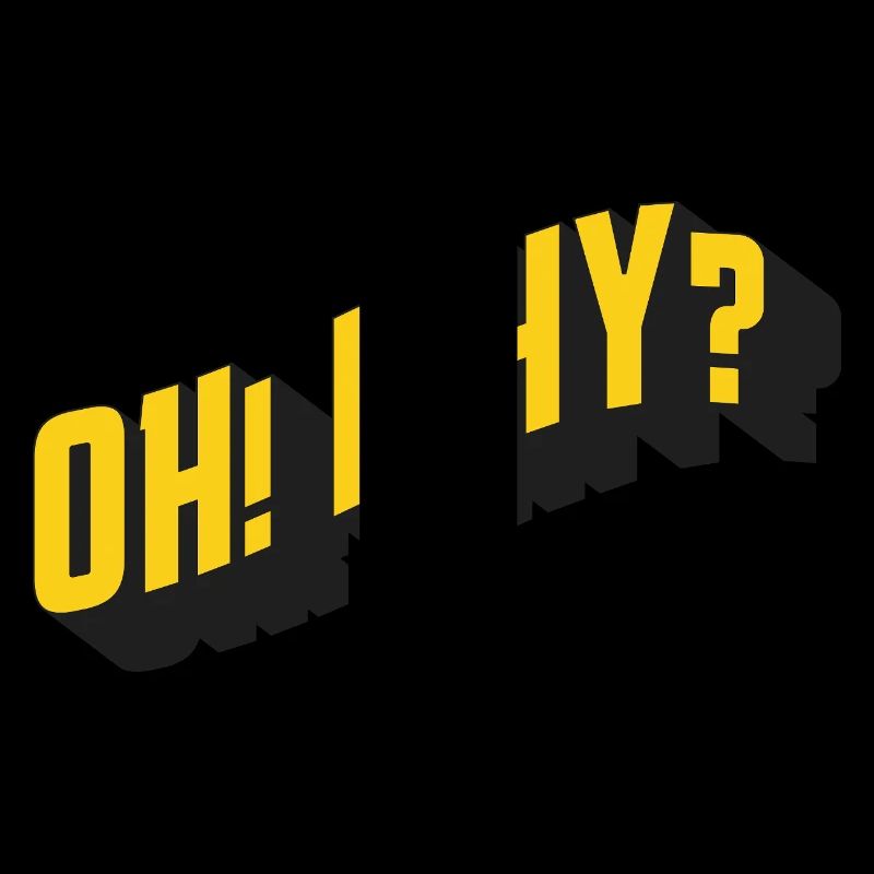 OH! POURQUOI? – Conception de texte rétro