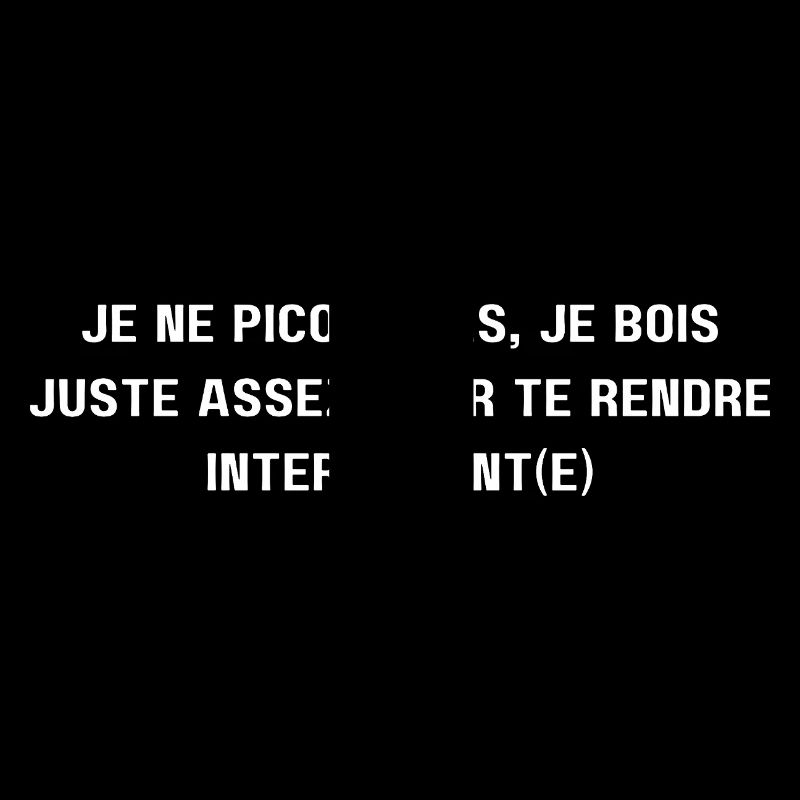 Je ne picole pas (1c)